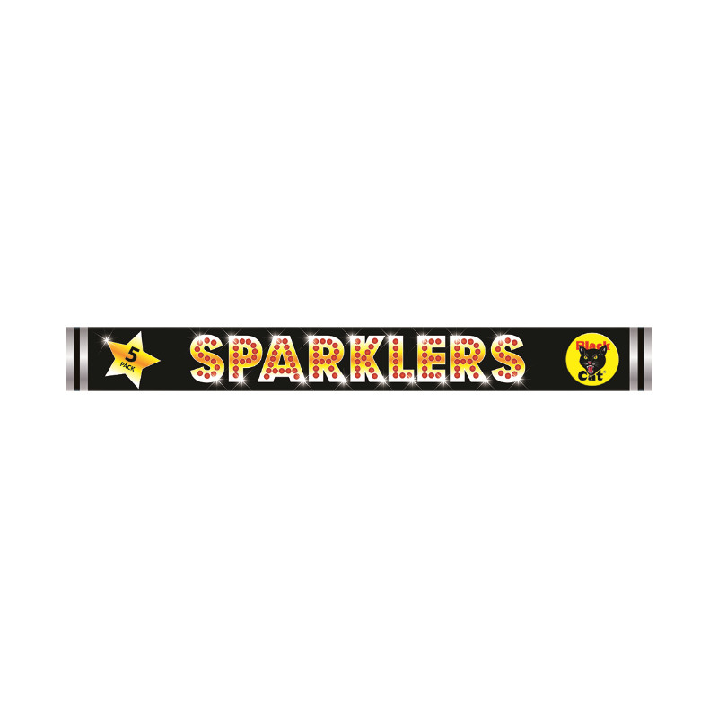 Black Cat Fireworks Giant Sparklers - £1.50