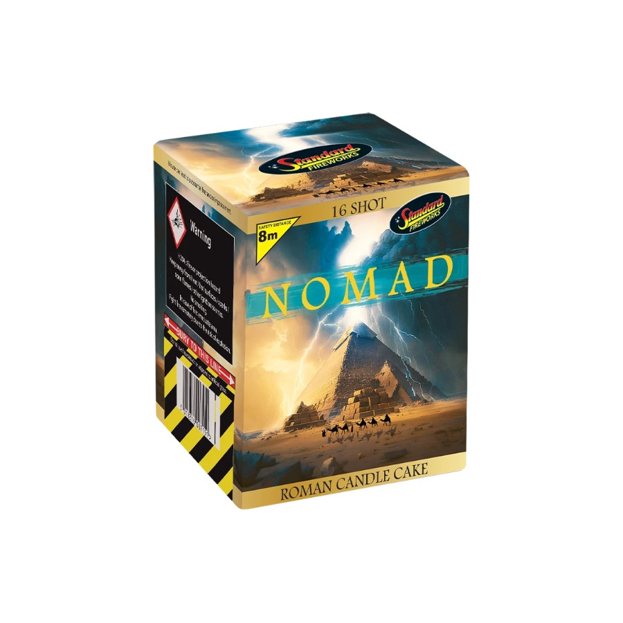 Black Cat Fireworks Nomad Roman Candle Cake